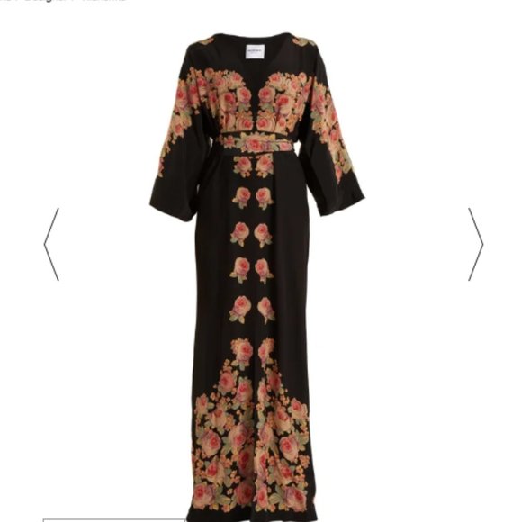 Vilshenko Bolce Peony-print silk Dress - Picture 5 of 6